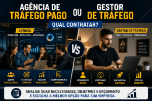 agência de tráfego pago ou gestor de tráfego